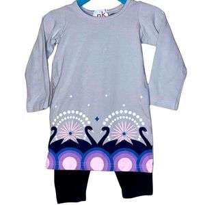 nk too Swan Dress & Pants Set 12-18 Mos
